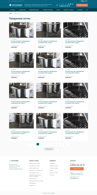Проданные котлы